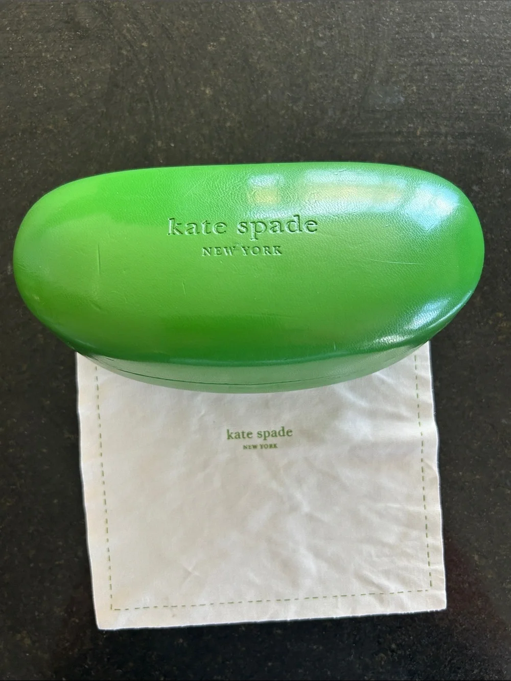 Kate Spade prescription sunglasses with sunglasses case and cleaning cloth